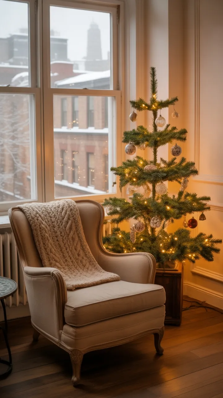 Vintage Holiday Haven Cozy Christmas Charm in a Small City Apartment