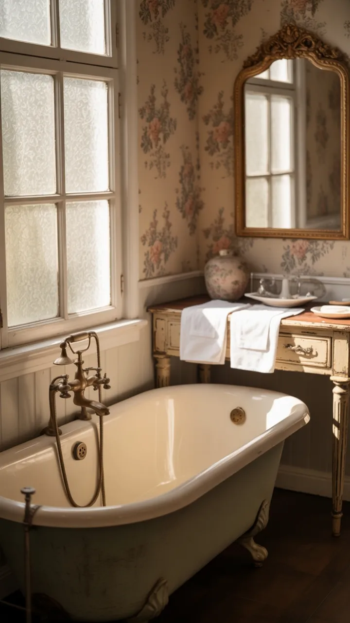 Gilded Nostalgia in a Clawfoot Sanctuary