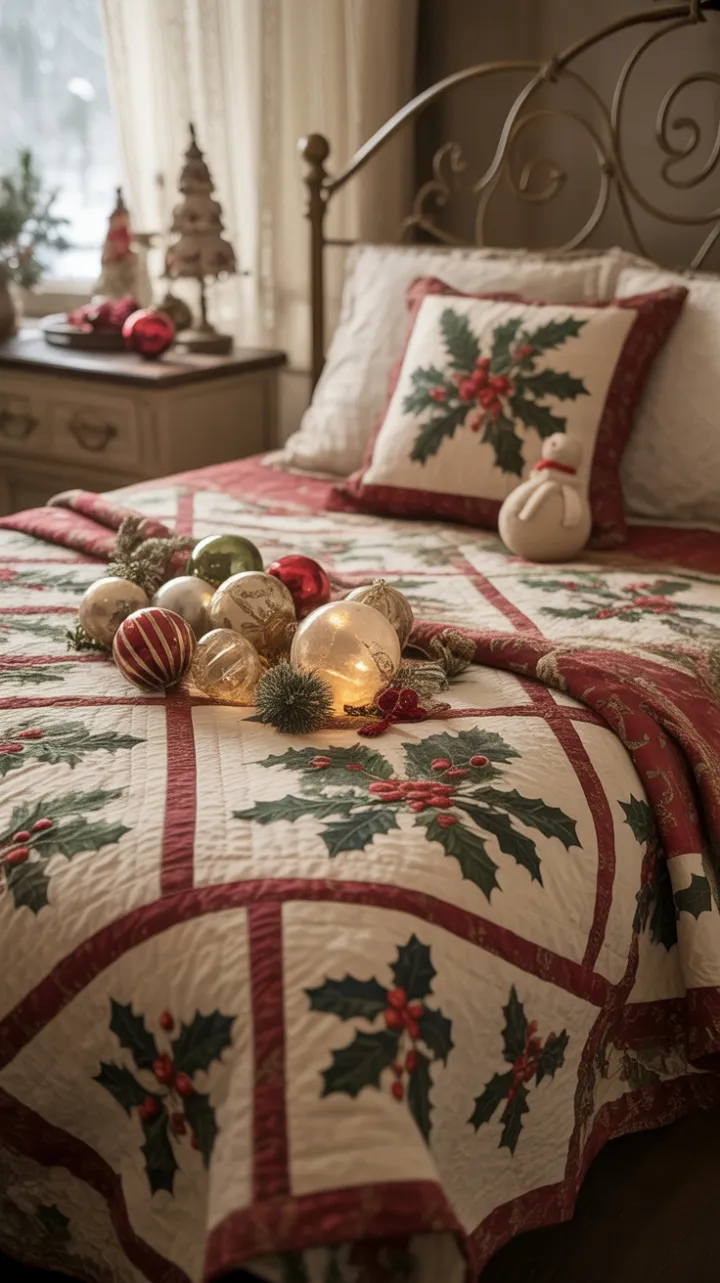 Holly and Lace A Vintage Christmas Bedroom