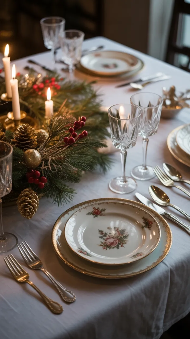 Timeless Christmas at the Antique Table