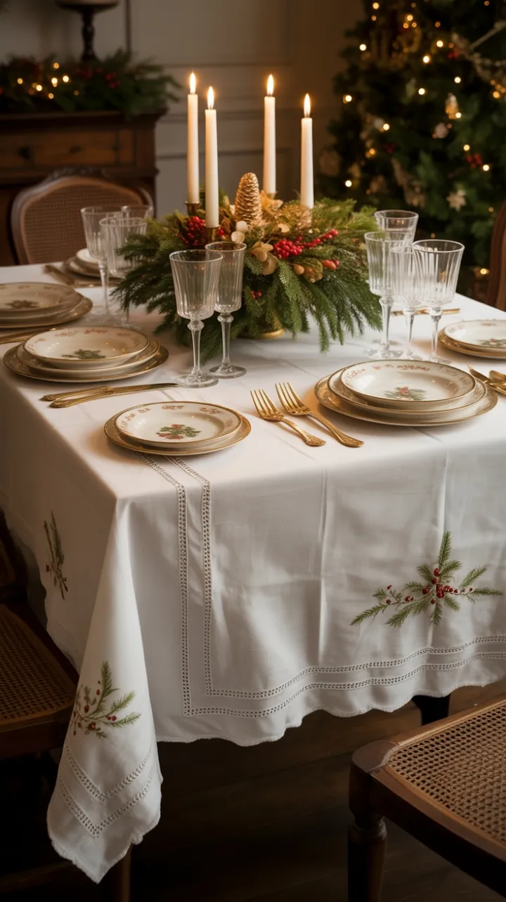 Timeless Christmas Table in Antique Splendor