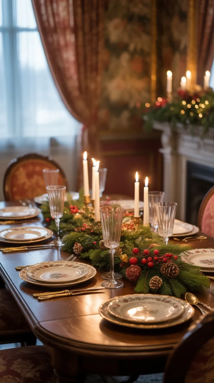 Heirloom Holiday at the Mahogany Table