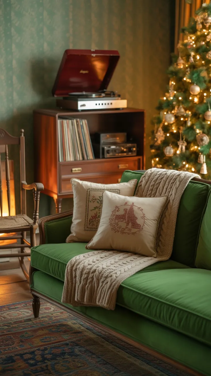 Timeless Holiday Comfort in Emerald Velvet