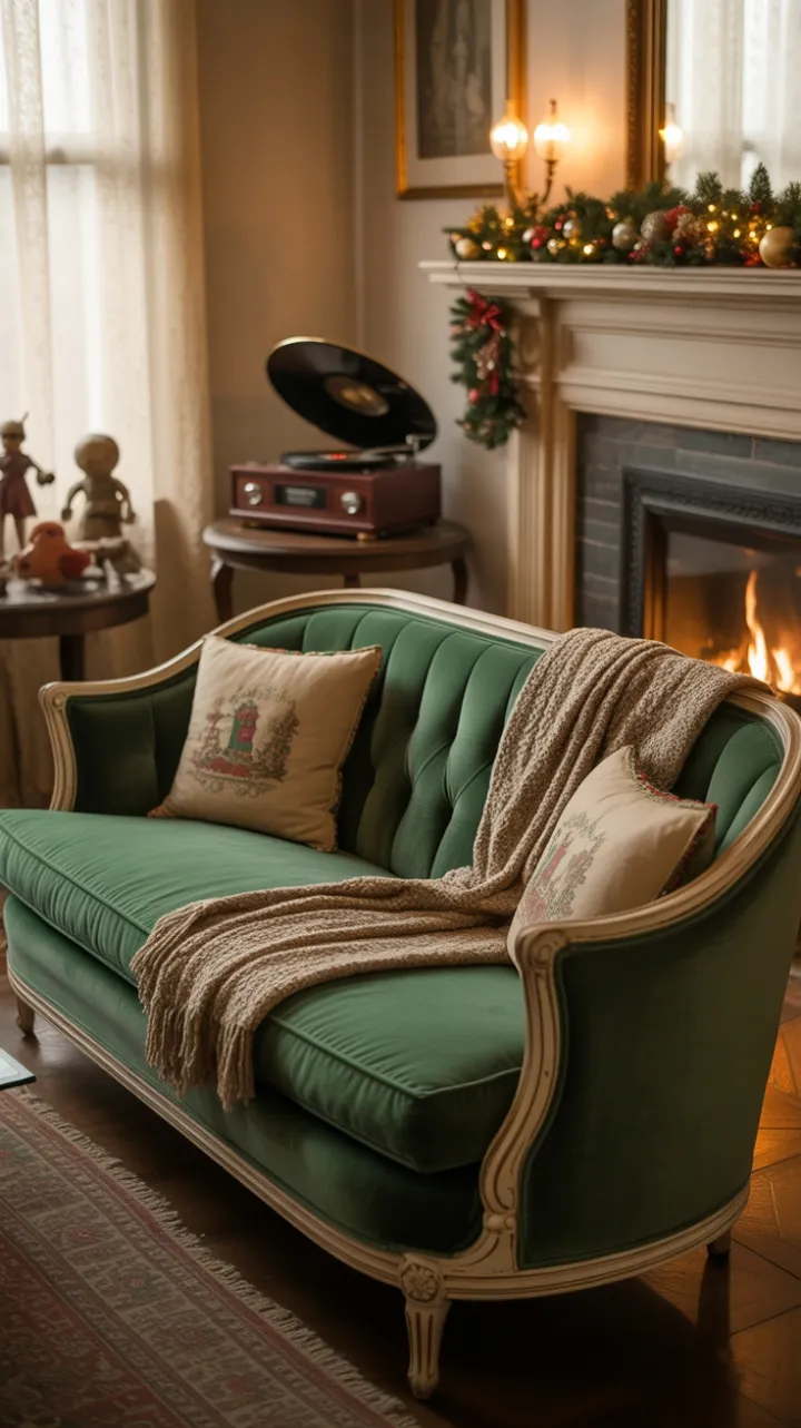 Emerald Velvet by the Hearth