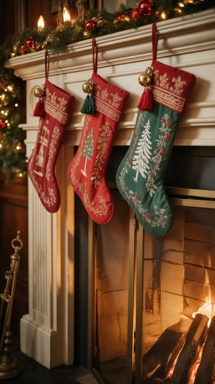 Heirloom Hearth Dressed in Bells Tassels and Snow-Kissed Memories