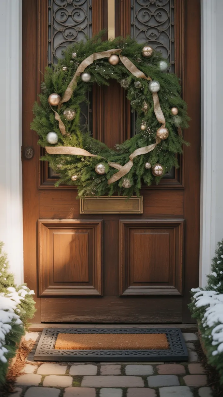 Gilded Evergreen Welcome
