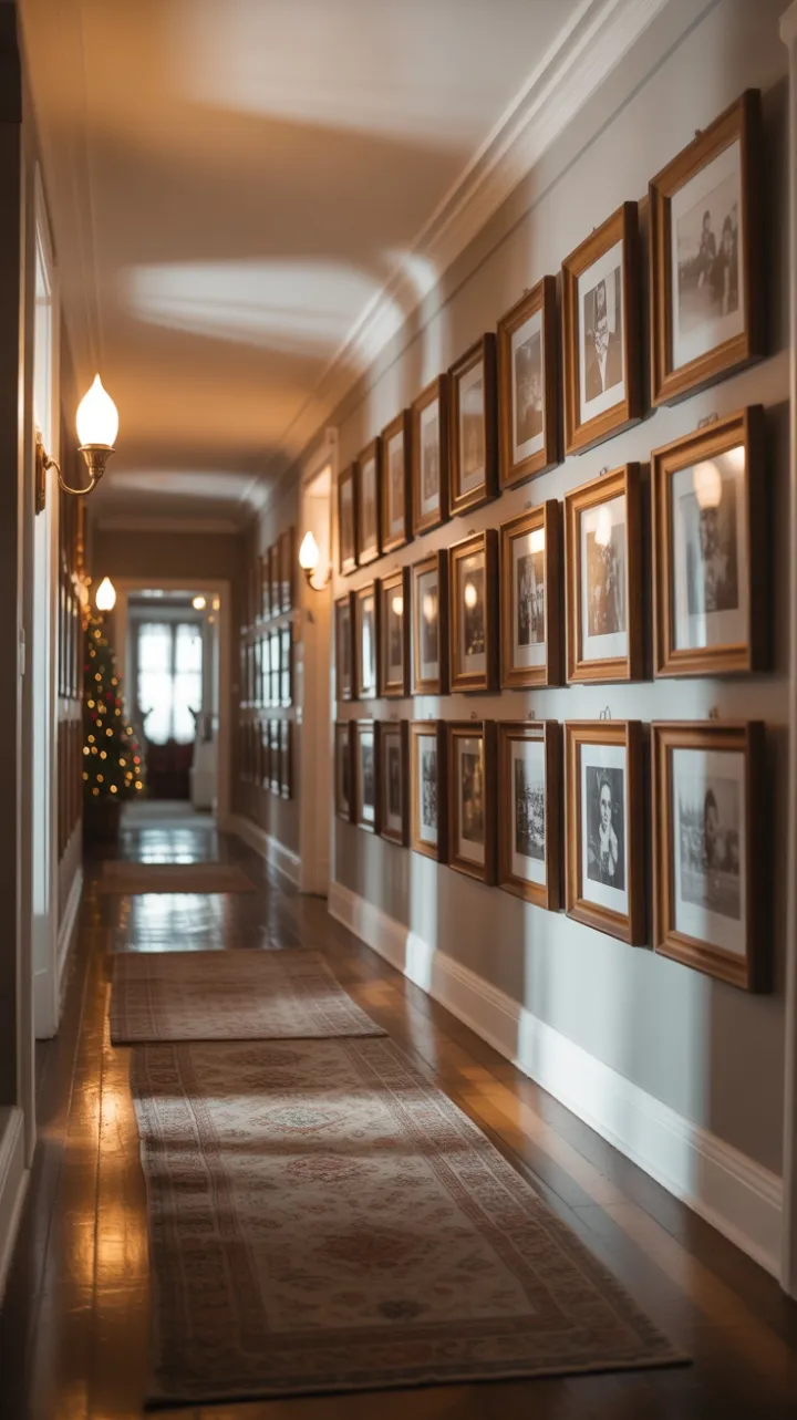 Heirloom Holiday Hallway in Warm Vintage Light