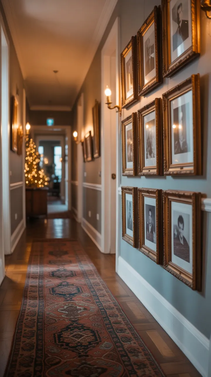 Gilded Holiday Hallway