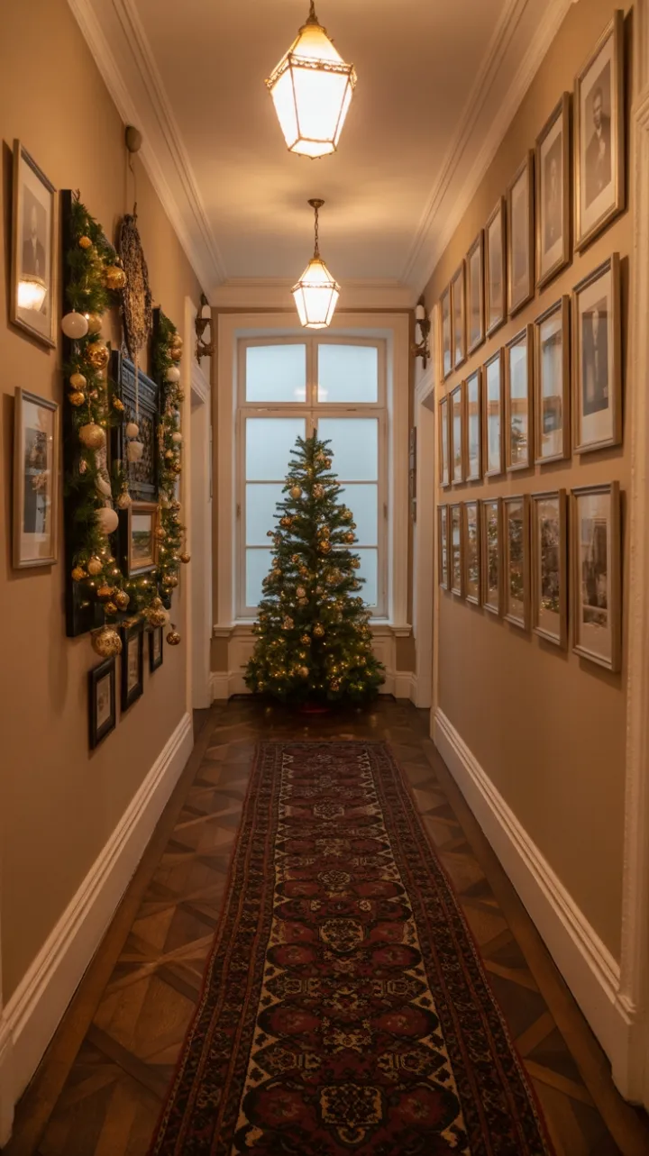 Christmas Glow in a Heritage Hallway
