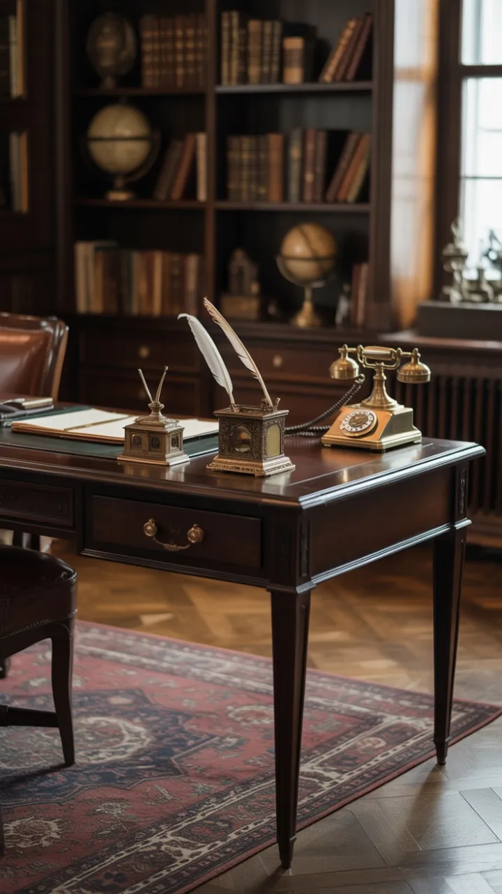 Mahogany Reverie — A Vintage Study in Warm Light