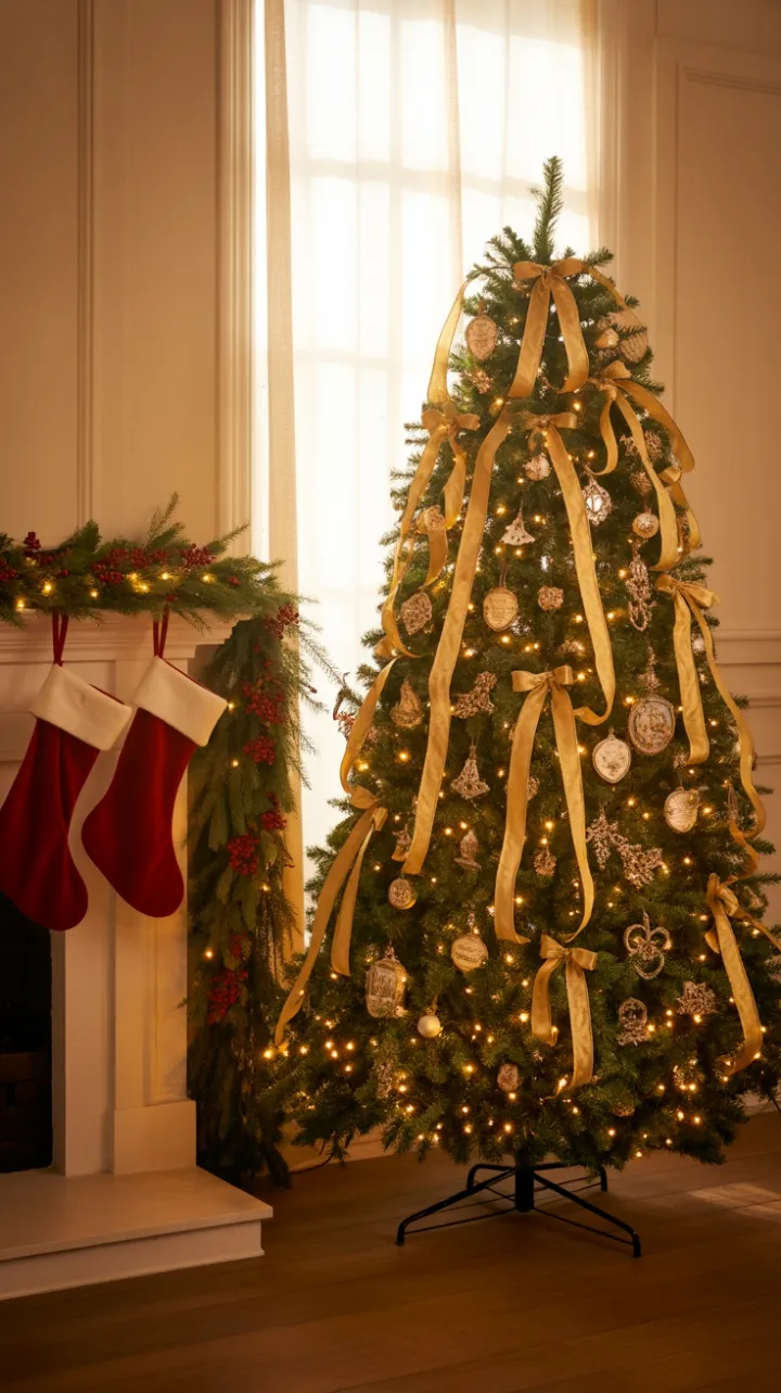 Vintage Christmas Wrapped in Golden Light