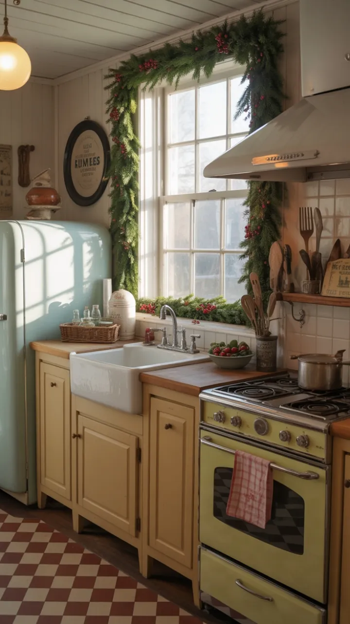 Morning Light on a Vintage Holiday Kitchen