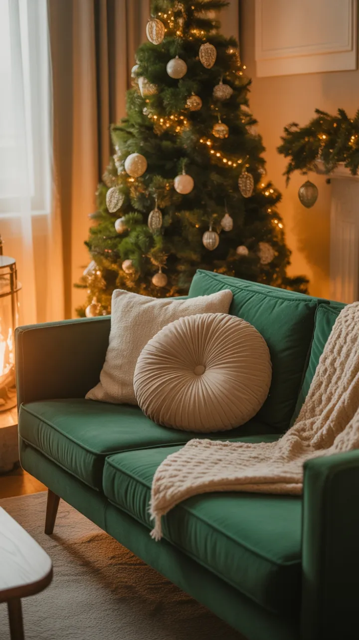 Mid‑Century Christmas in Emerald Velvet