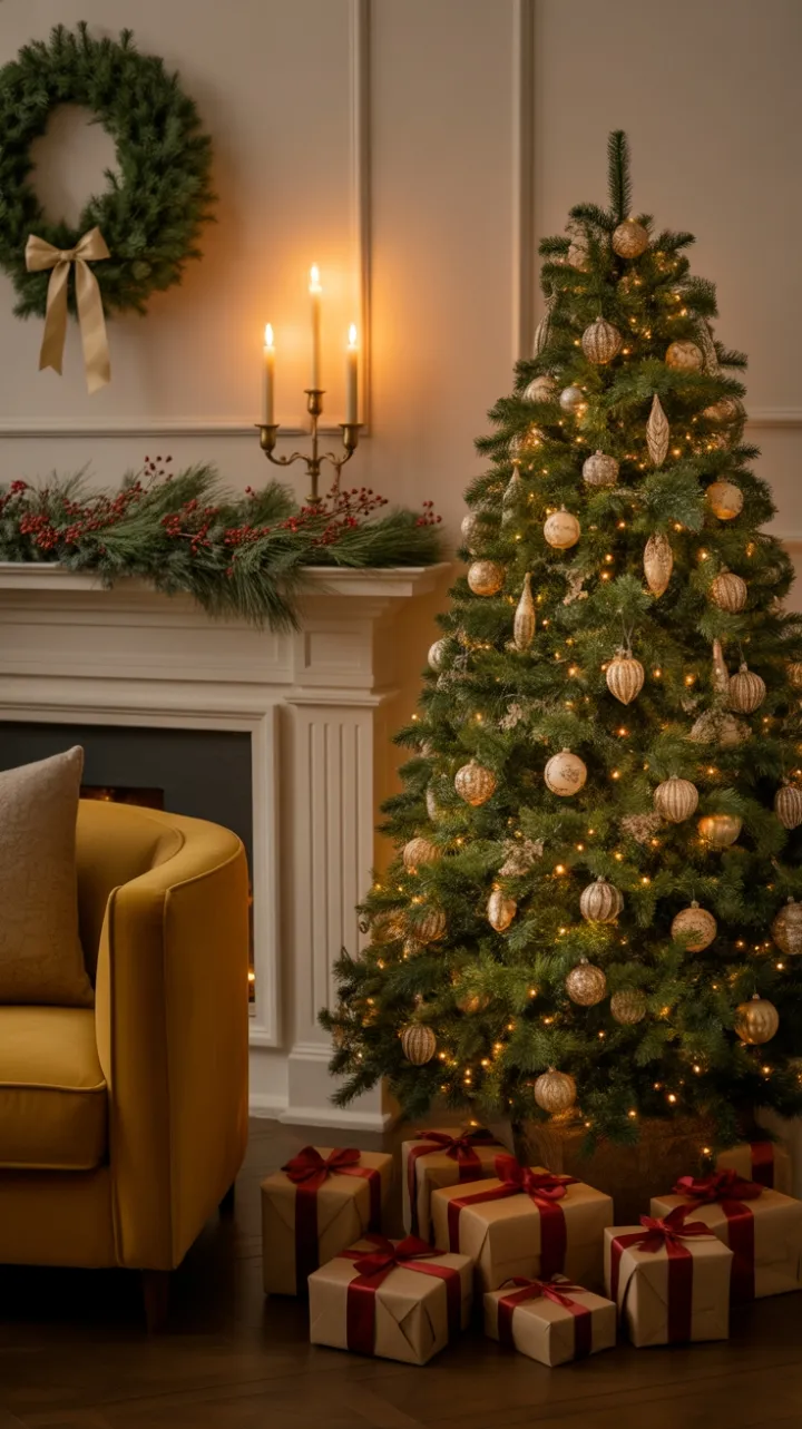 Candlelit Vintage Christmas with Velvet Comforts