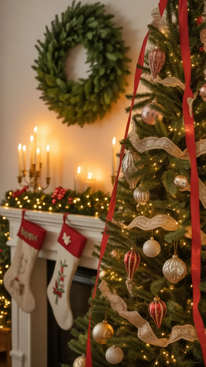 Heirloom Christmas in a Golden Vintage Parlor