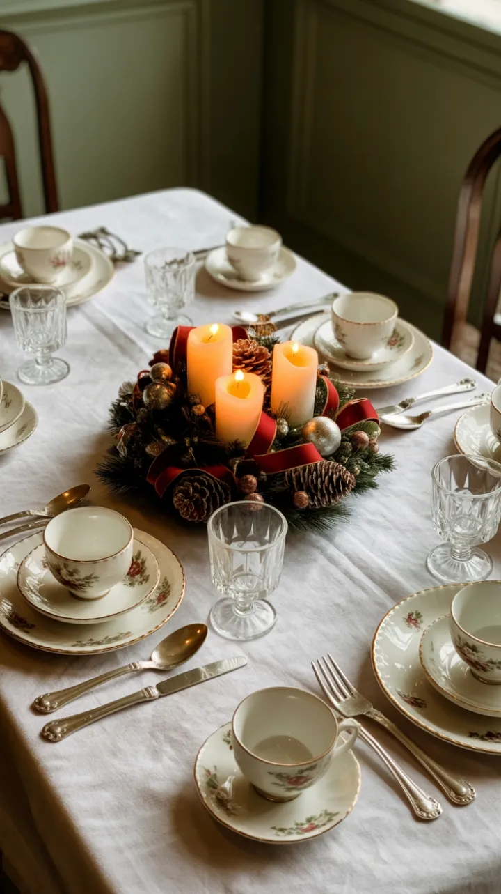 Heirloom Holiday Vintage Table Dressing