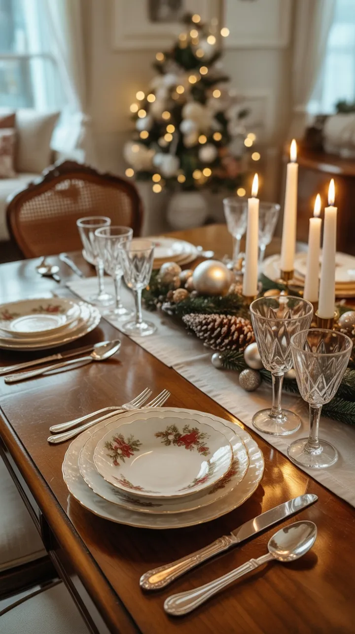 Heirloom Holiday with Vintage China and Frosted Elegance