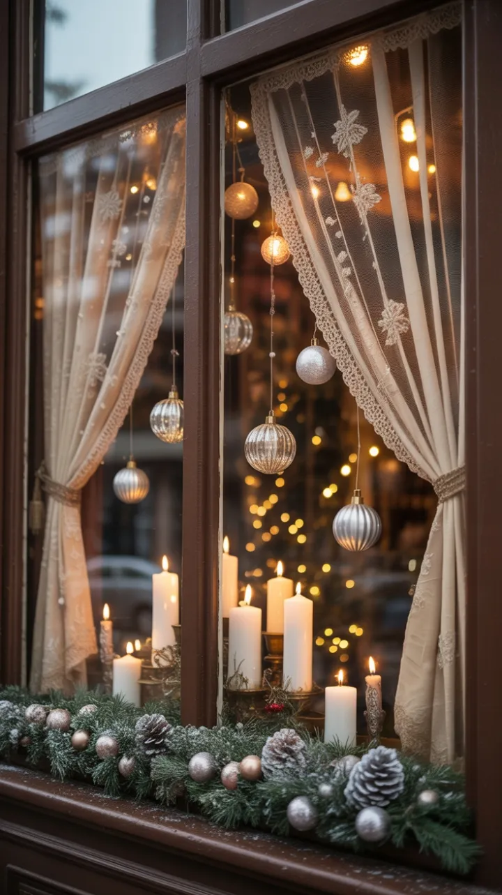 Heritage Glow of a Vintage Christmas Window