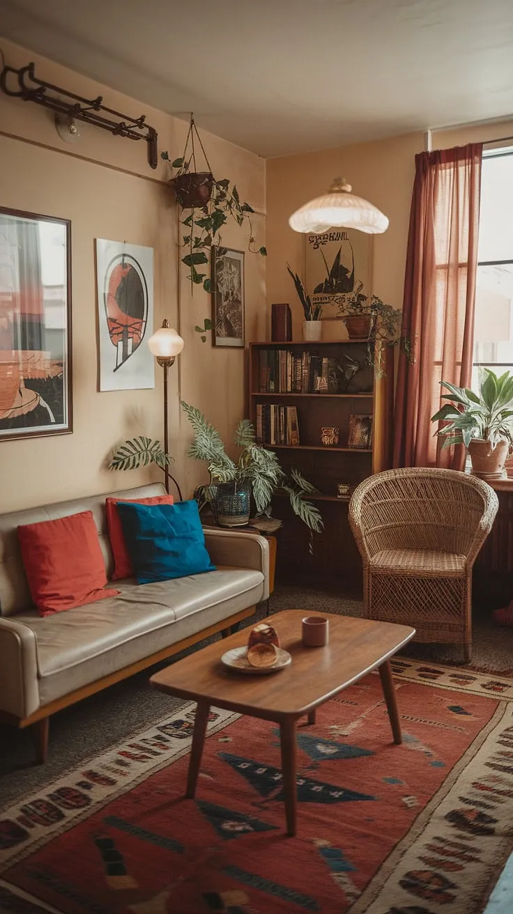 Transform your vintage apartment into a cozy haven with these vintage living room ideas that capture retro home decor and dream apartment vibes.