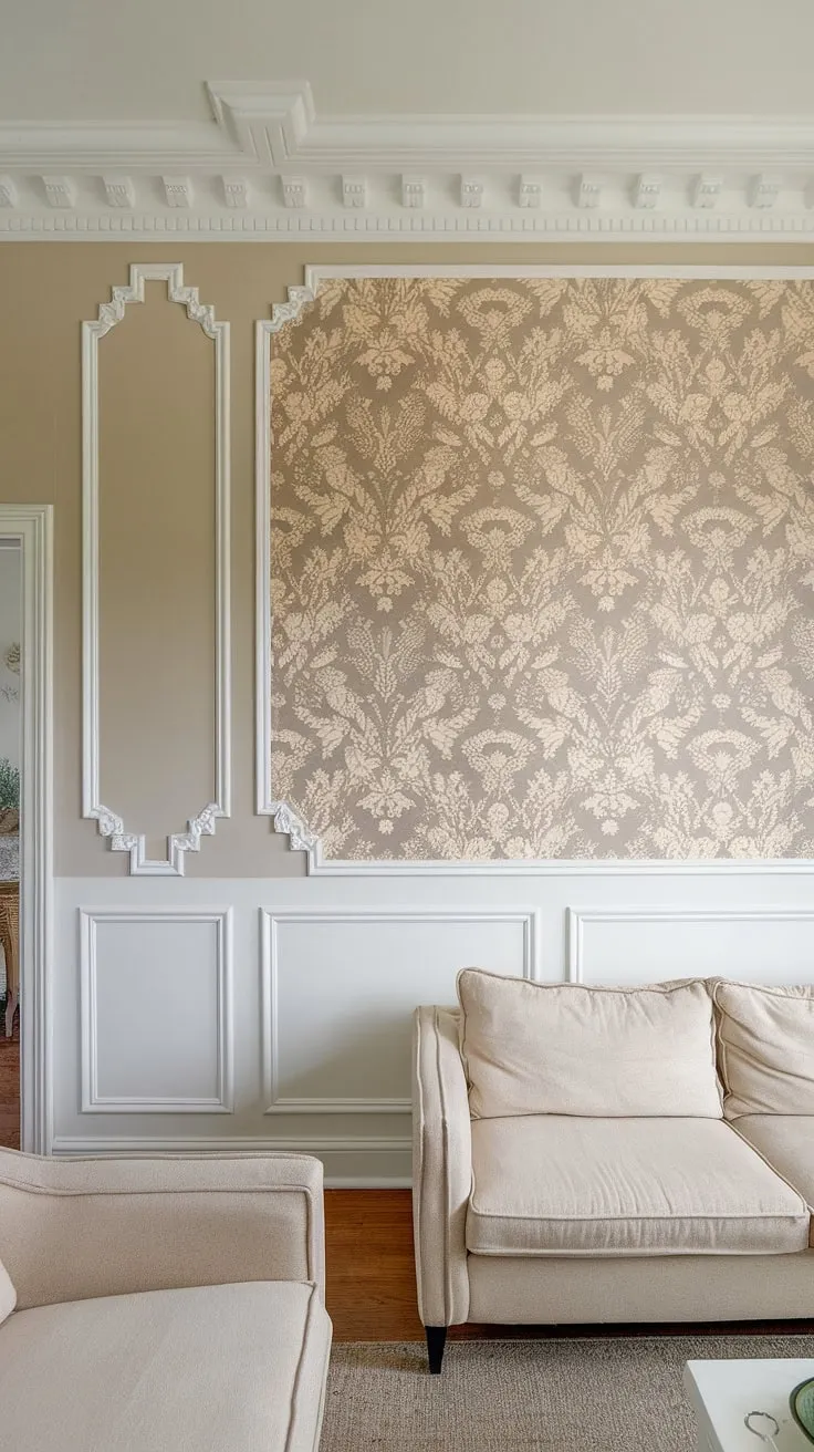 This bathroom's charm is undeniable, thanks to the classic elegance of the beadboard wainscoting.  The wainscoting height perfectly balances the space, and the subtle grey and beige tile floor complements the crisp white mirror.  Learn how to add beadboard to walls and transform your own space with this DIY-friendly project.  Consider beadboard and batten for a similar look, or explore how to hang a mirror over wainscoting for the finishing touch.  For other ideas, research beadboard ceiling hallway options or wallpaper and beadboard bedroom combinations.  This beadboard bathroom DIY is easier than you think!  Wainscoting installation is a rewarding project that adds instant sophistication.
