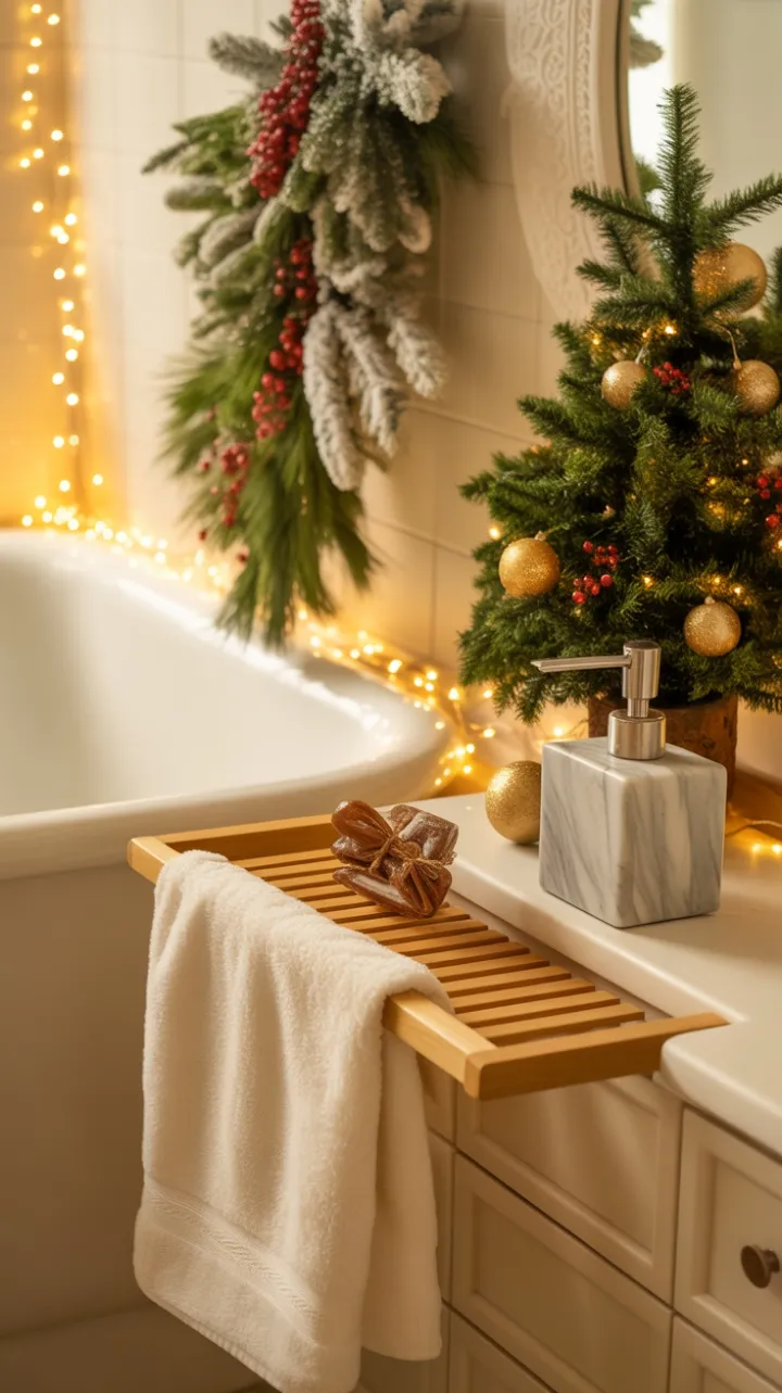 Christmas Spa Retreat with Cinnamon and Pine