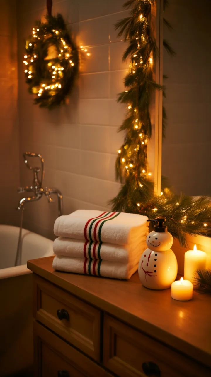 Twinkling Pine and Candlelight Holiday Bath Retreat