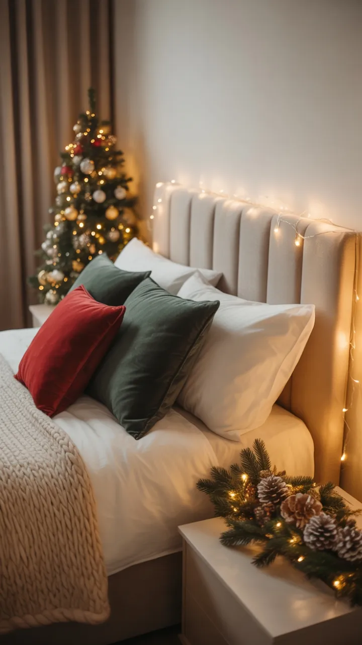 Fireside Holiday Haven with Plush King Bed and Velvet Accents