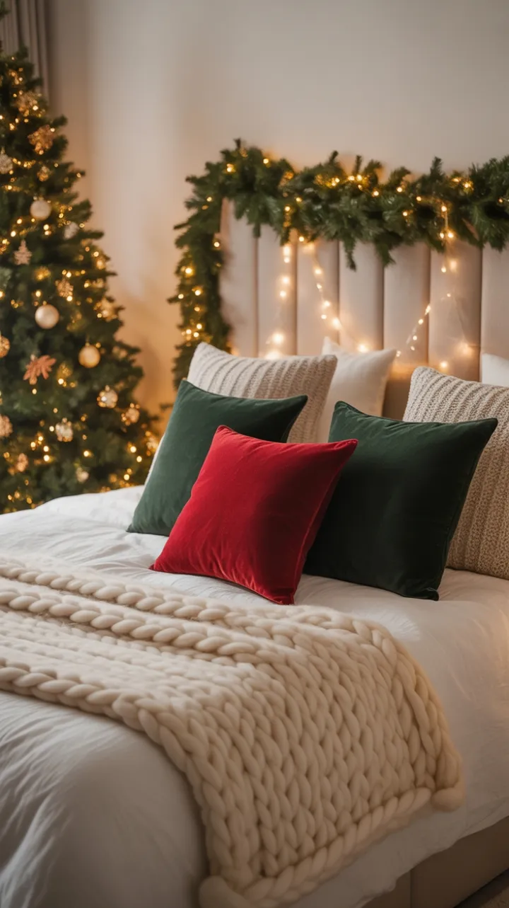 Hearthside Holiday Bedroom with Twinkling Tree