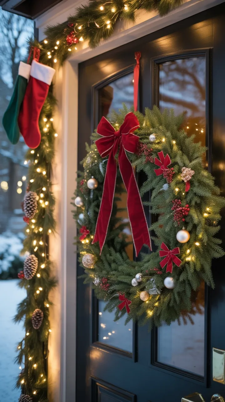 Twinkling Welcome on a Snowy Christmas Eve
