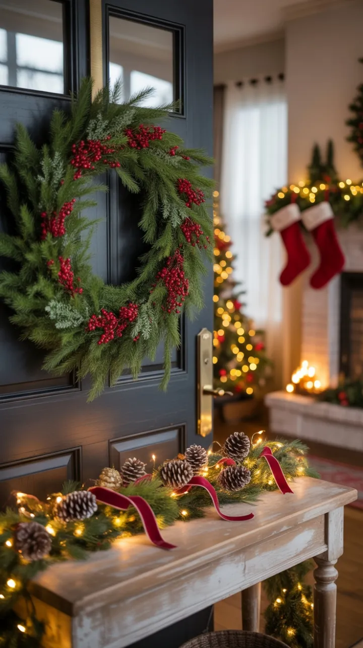 Step Inside a Cozy Holiday Welcome