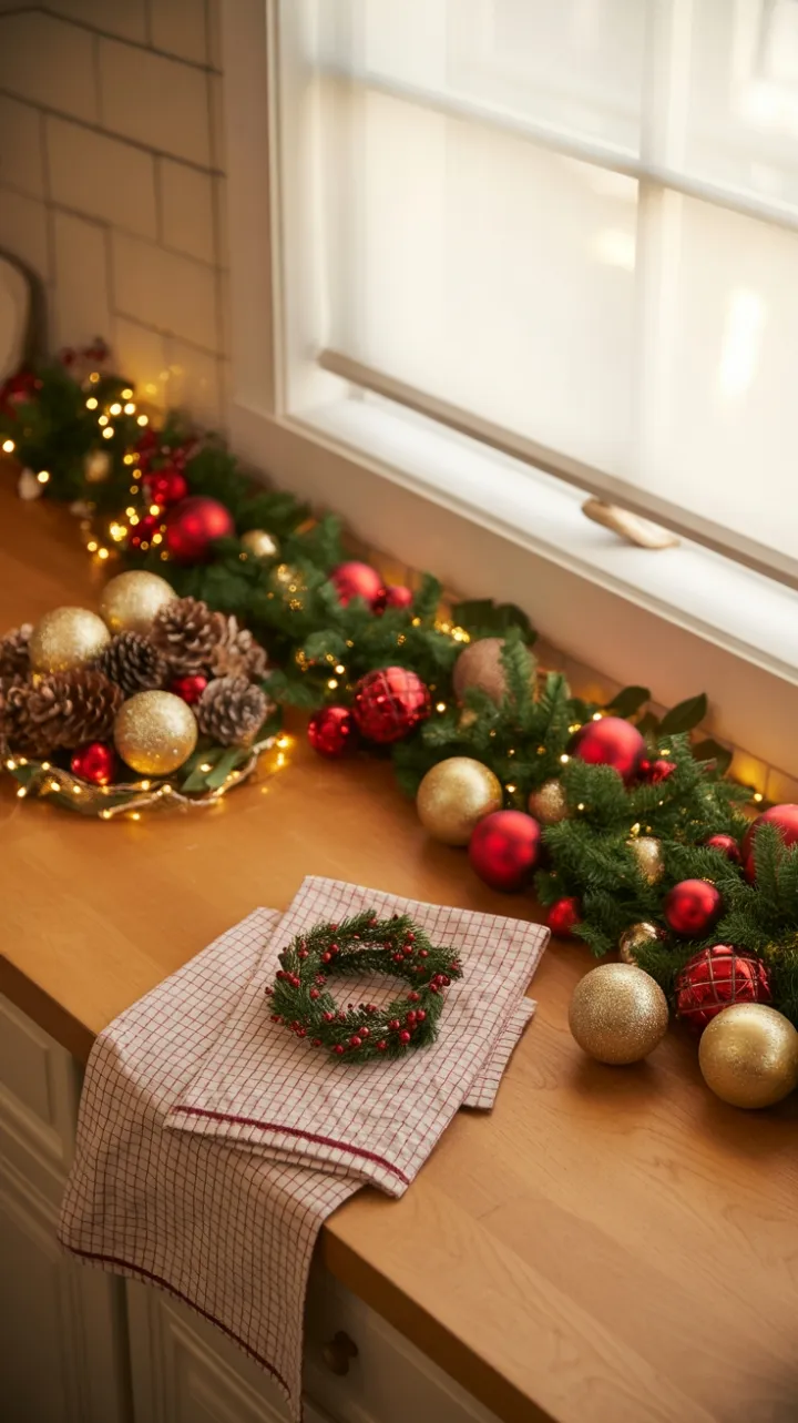 Cozy Christmas Countertop Glow