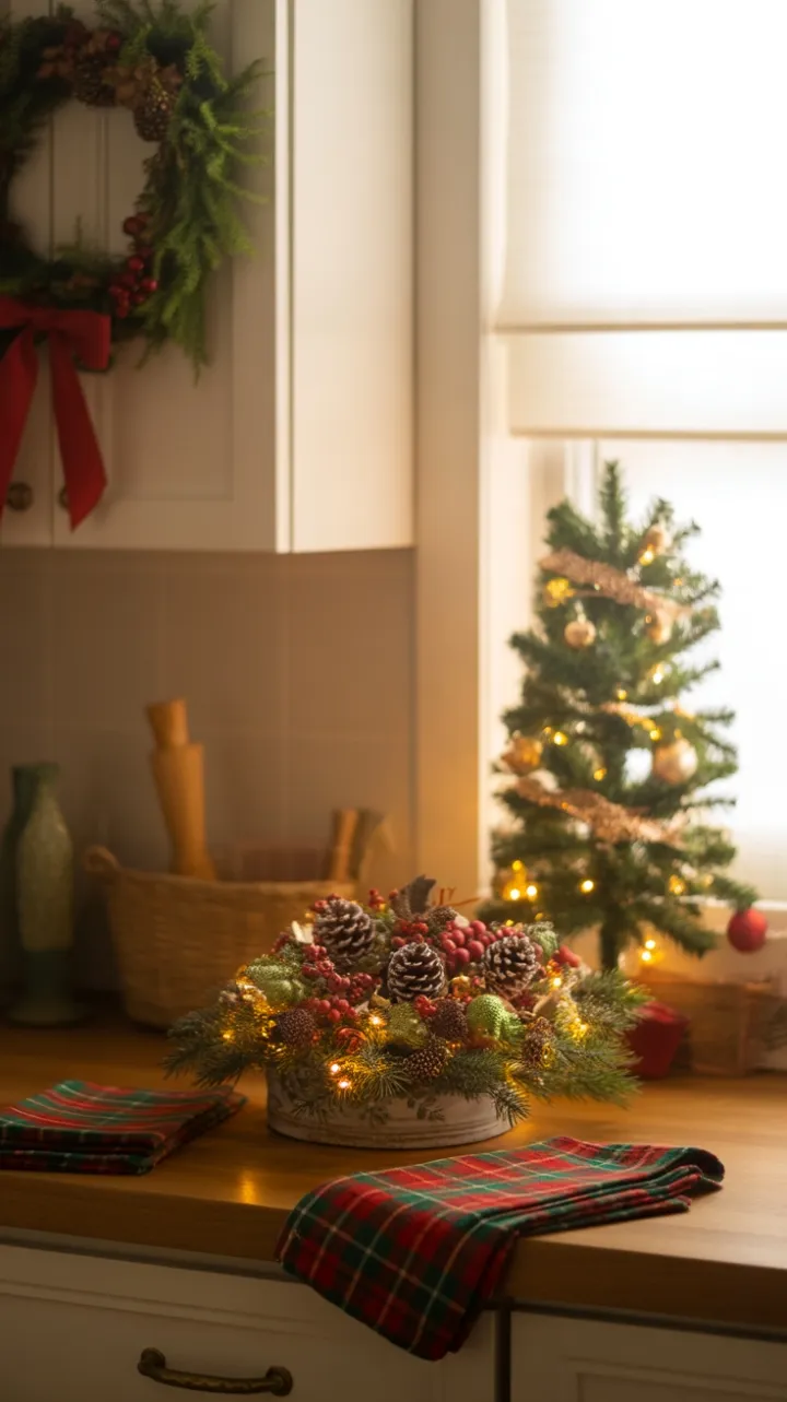 Cozy Christmas Kitchen Glow