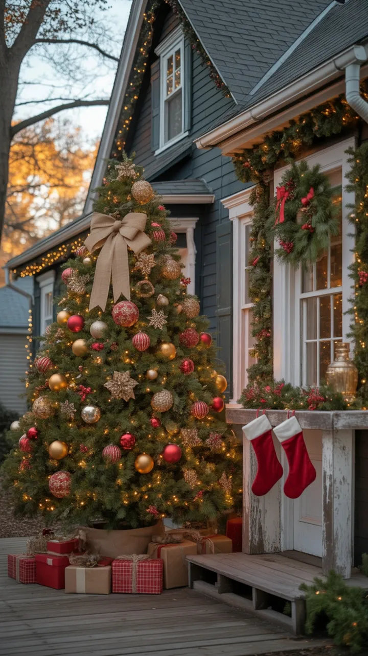 Sunset Glow on a Victorian Christmas Dream
