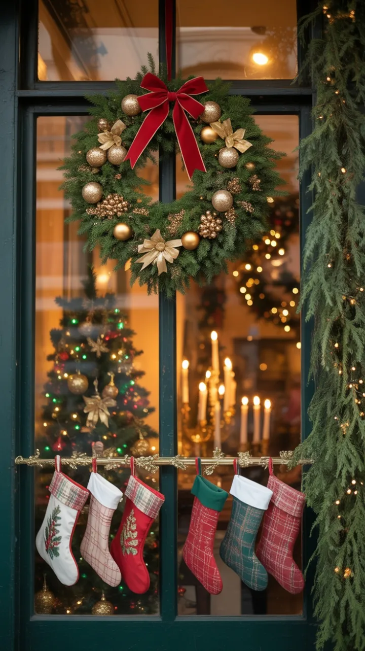 Yuletide Glow in a Cozy Shop Window
