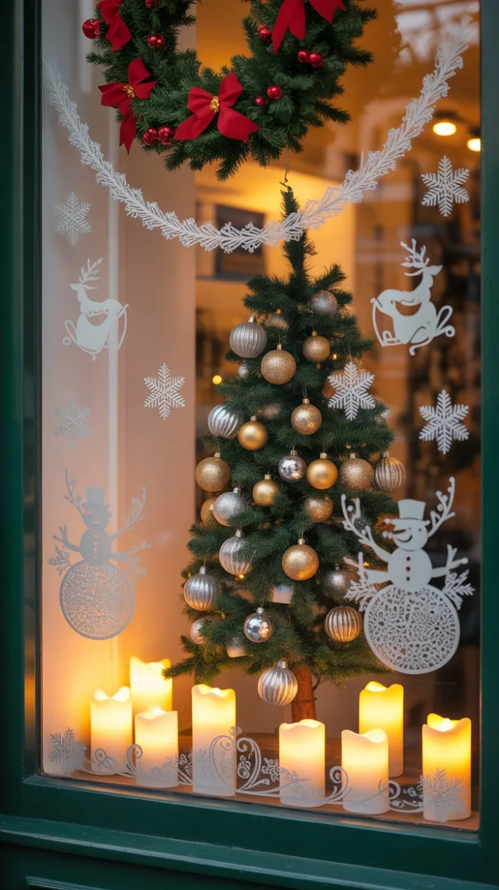 Cozy Holiday Glow in the Storefront Window