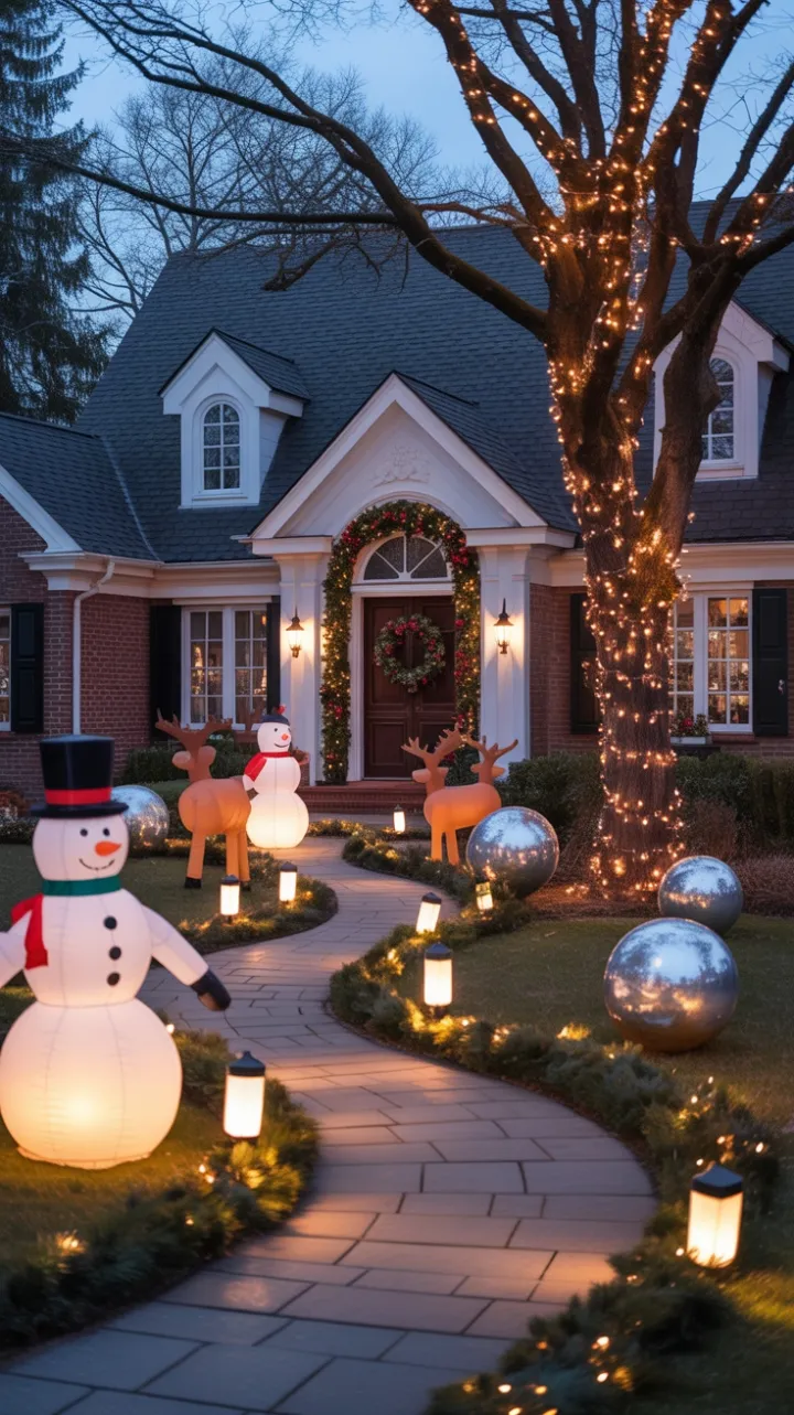 Twilight Welcome at a Whimsical Holiday Home