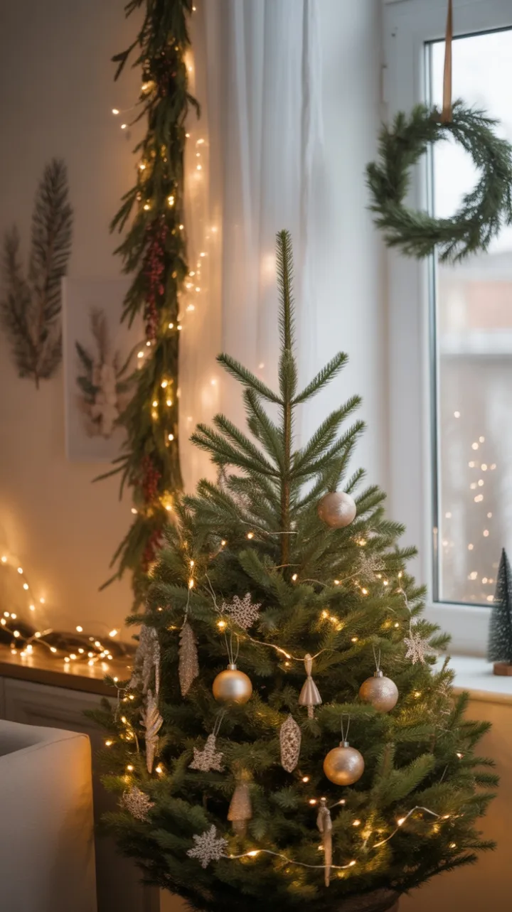 Cozy Apartment Bathed in Warm Christmas Glow