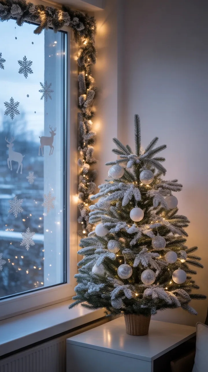 Dusk Glow on a Minimalist White Christmas
