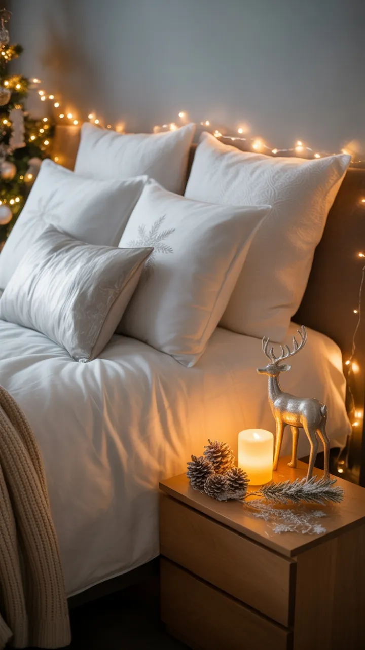 Snow-White Christmas Retreat with Twinkling Warmth