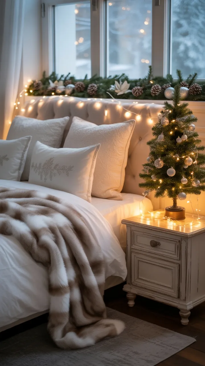 Sleep in Holiday Luxury Under Twinkling Lights