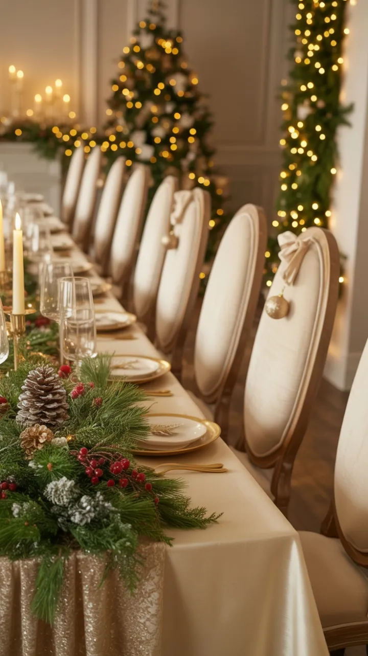 Candlelit Elegance Among Frosted Pines