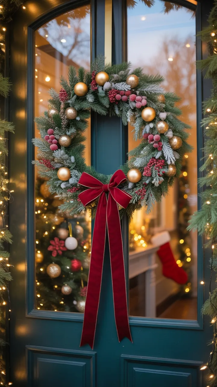 Crimson-Bow Welcome to a Cozy Christmas Home