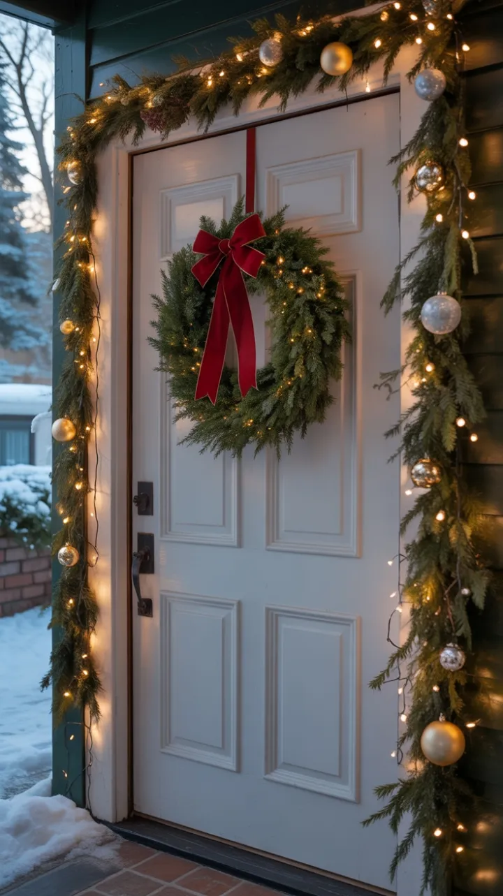 Snow-Kissed Welcome in Velvet and Evergreens
