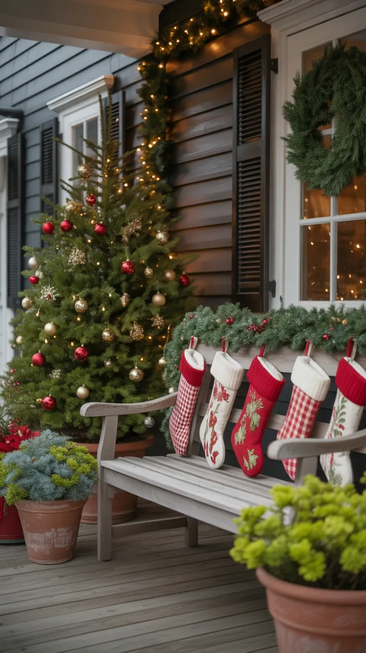 Warmth and Wonder on a Christmas Porch