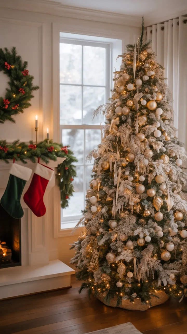 Snow-Kissed Hearth – Traditional White Christmas