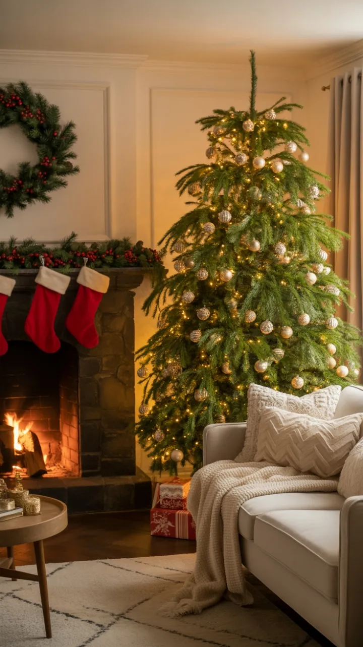 Cozy Christmas by the Golden Hearth