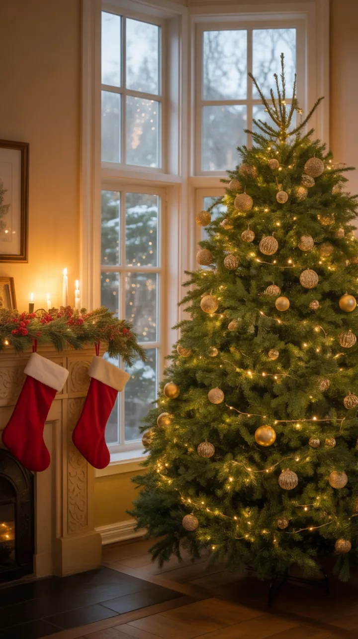 Warmth of a Golden Christmas Night