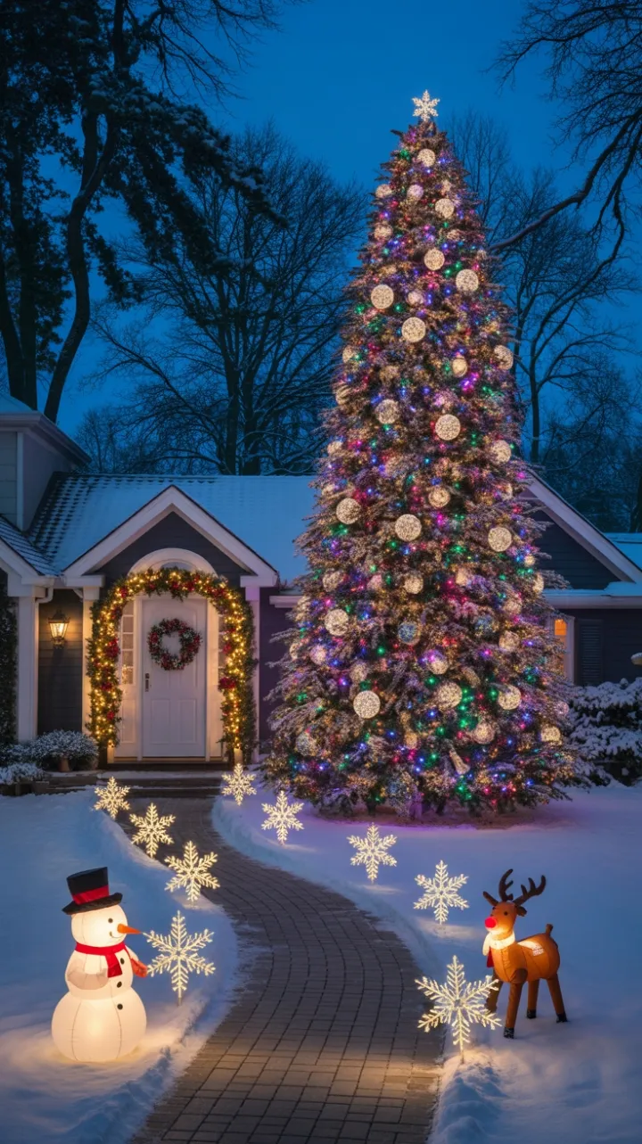 Twinkling Evergreen Winter Wonderland