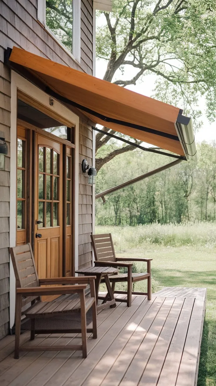 Charming Wooden Porch Oasis