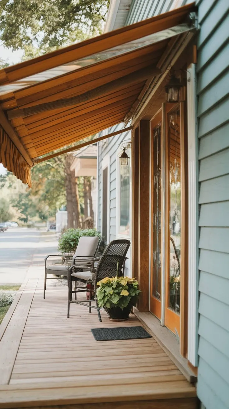 Inviting Wood Front Porch Perfect for Relaxation